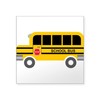 CafePress School Bus Sticker Square Bumper Sticker Car Decal