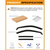 Deejecsun in-Channel Window Rain Guards Fit for Toyota Grand Highlander