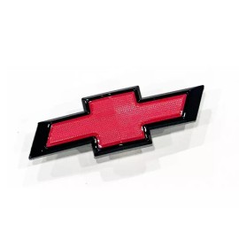 GM Front Small Black Red Bowtie for 2019-2024 Chevy Silverado 1500 2500HD 3500HD