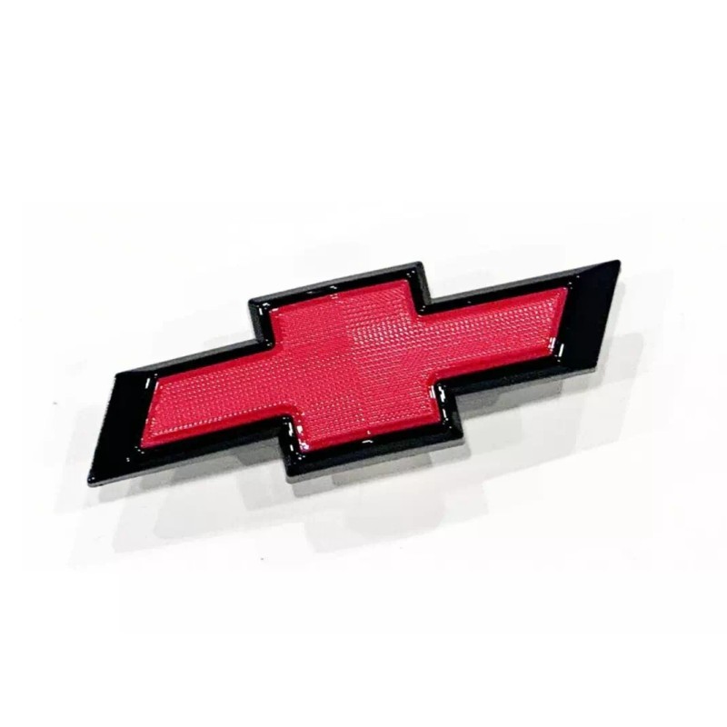 GM Front Small Black Red Bowtie for 2019-2024 Chevy Silverado