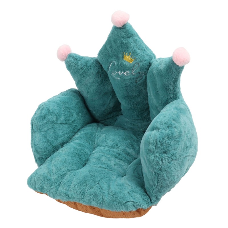 Office Chair Cushion Semi Enclosed Crown Shape Polyester Fiber Seat