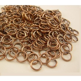 Wholesale 18Ga Antique Copper Jump Ring 9 MM O/D (Pack of 1000)
