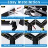 Muzata HL12 LED Handrail Accessories - 2Pack 90°Corner Connector High