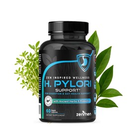 Zenmen H. Pylori Support | Lactobacillus Reuteri Probiotic with Mastic Gum for Digestion & GI Health - Third Party Tested, 60 Vegan Capsules, Made in The USA