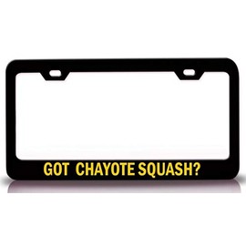 Custom Brother - GOT CHAYOTE Squash? Food Vegetable Fruit Metal Car SUV Truck License Plate Frame Bl s86
