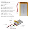 3.7V 10000mAh Lithium Polymer Rechargeable Battery with PH2.0 Plug for