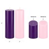 Mega Candles 4 pcs Unscented Christmas Advent Candles Set, Hand