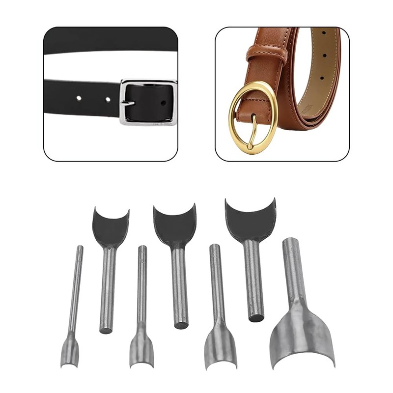Leather Half Round Tool, Punch Belt End Cutter Semicircle Craft