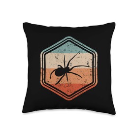 Retro Spider Tarantula Spider Lover Spider Holder Throw Pillow