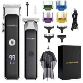 BarberBoss Herren-Haarschneidemaschine, tragbarer Bartschneider für Herren, professionelle Gesichtspflege, schnurlose Haarschneidemaschine für Männer, USB-Aufladung