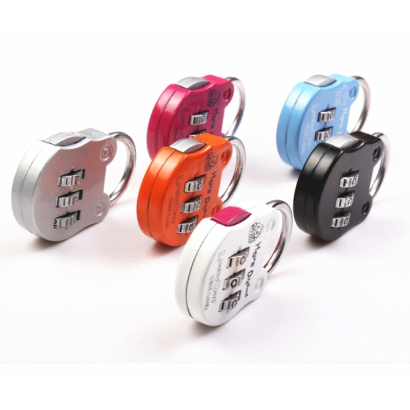 Padlock, 3 Digit Combination Lock, Zinc Alloy Small Security Padlocks