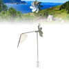 Metal Windmill 360 Degree Rotation Rustproof Waterproof Decorative Stake Wind