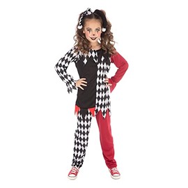 Bristol Novelty CF246S Terrorquin Girl Small Costume, Black, White, Red, Age 4-6 Years Old