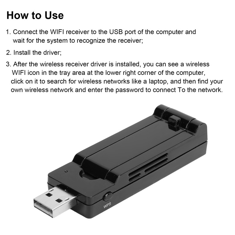 USB Network Card Wireless DualBand Wifi Receiver EW-7733 450Mbps 802.11