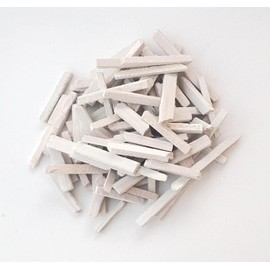 4OUR FAITH India’s Best Edible Broken Slate Pencils (250 gms)/ Broken Slate Bars White Pencils/Natural Limestone Slate Chalk Pencils/Earthy Goodies Edible Thin Slate Chalk Pencils