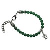 Eurofusioni Natural Stone Jade Bracelet with Mini Guardian Angel Silver