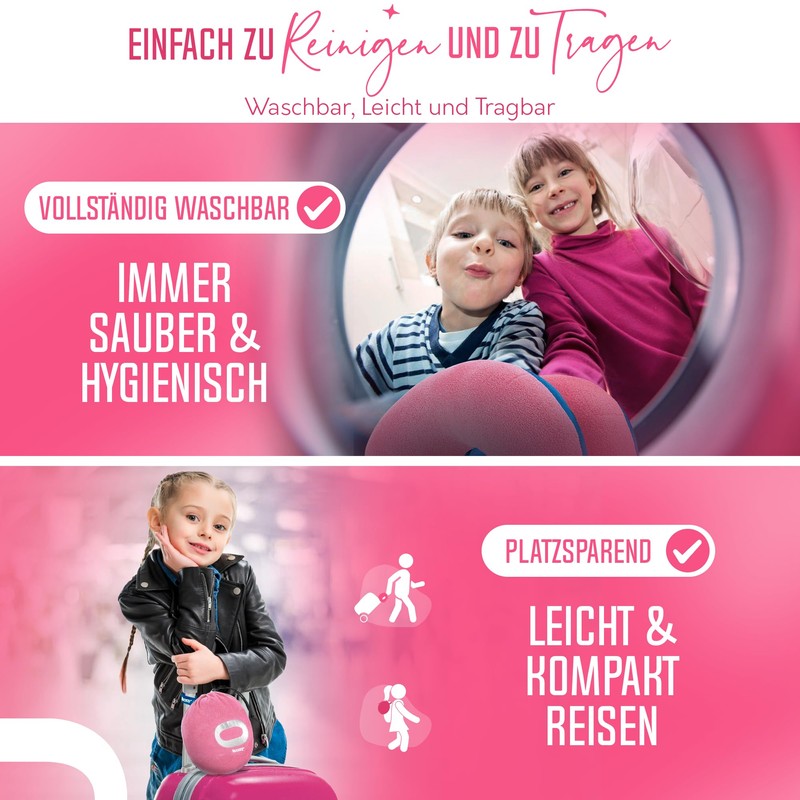 BCOZZY Chin Support Travel Pillow for Children 3-7 Years Prevent