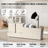 zuxzmj Kitchen Soap Dispenser Set with Sponge Holder and Brush