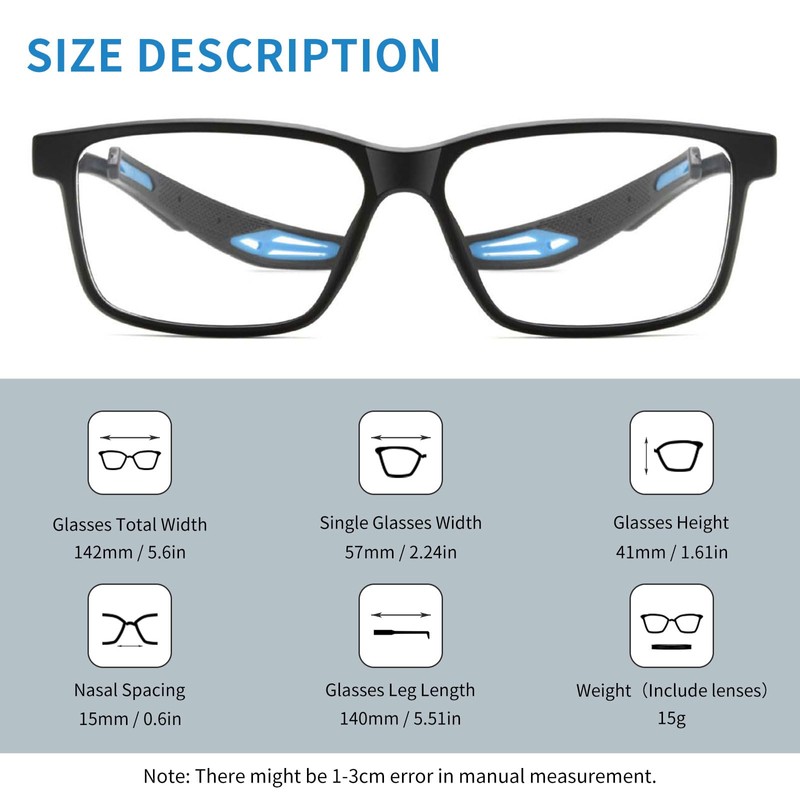SooGree Men Sports Protective Glasses Pickleball Football Sports Goggles