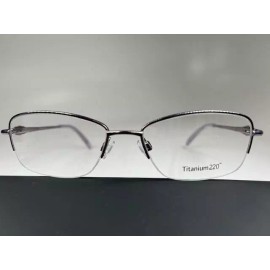 Titanium220 New Titanium220 T220-02 Lilac Titanium Eyeglasses 52/17/135