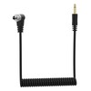 3.5mm to PC Sync Cable Coiled Trigger Cord with Screw