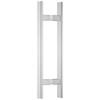 Ranbo H-Shaped 24" Push Pull Door Handle,Back to Back, 400mm
