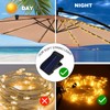ZNYCYE Patio Umbrella Solar Lights, Umbrella Lights Outdoor Patio with
