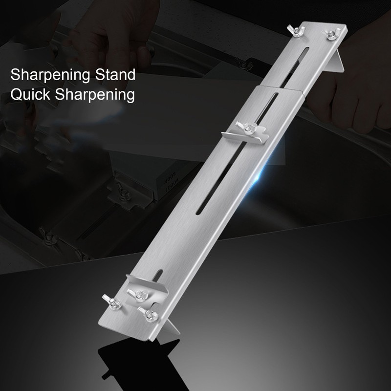 Sharpening Stone Holder 304 Stainless Steel Adjustable Sharpening Whetstone Holder