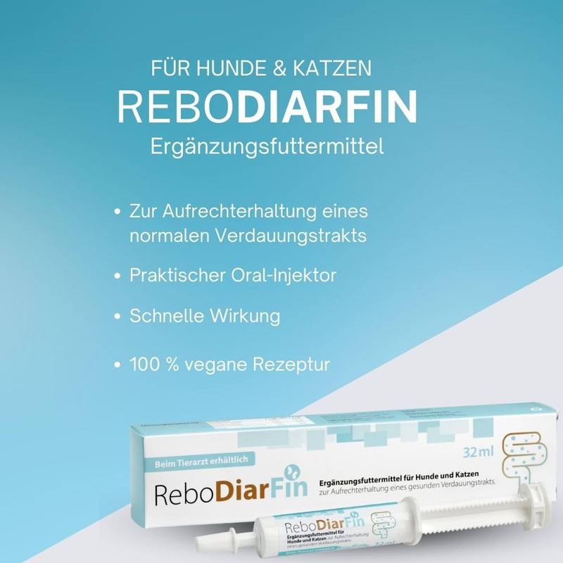 ReboDiarFin Verdauungs-Paste für Hunde & Katzen 32 ml: Unterstützung bei