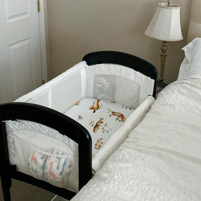 Gllquen Baby Bassinet Sheets 4 Pack, Breathable Cozy Fitted Mattress