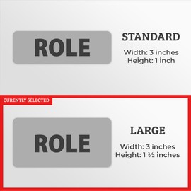 CHAPERONE Name Tag Rainbow with Magnetic Backing - Large Heavy Duty 1 Pc - Spill & Scratch Proof - Made in USA by BadgeZoo