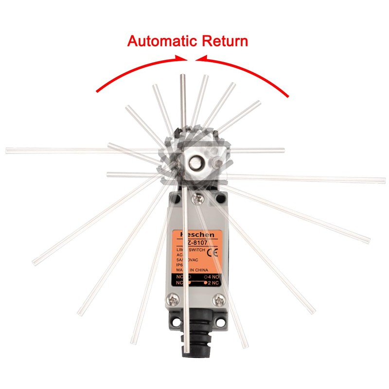 Heschen Limit Switch XZ-8/107 Adjustable Rod Lever 5A 250VAC SPDT