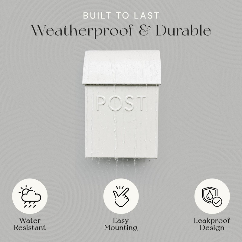 NACH Mailboxes for Outside Wall Mount, 15 x 10 x