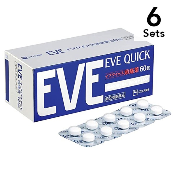EVE 【Set of 6】[Designated 2nd drug] Eve Quick headache medicine 60 tablets