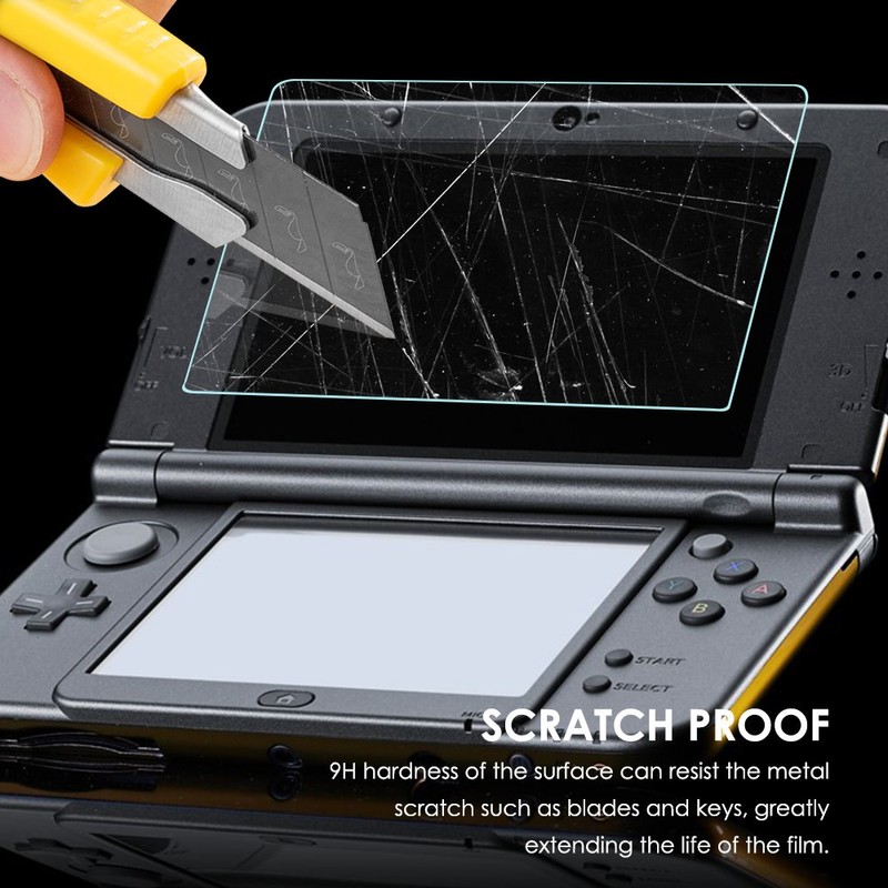 Screen Protector Compatible New 3DS XL, AFUNTA 4 Pcs Tempered