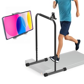 Handle Bar for Walking Pad Only, Suitable for Models 20+ Walking Pad, 19.7in Wide, Adjustable Handrail Height (Max 43.3in), Non-Slip Feet, Easy to Assemble, Stable Design, Black