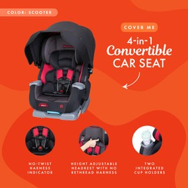 Baby Trend Cover Me™ 4-in-1 Convertible Car Seat, Scooter