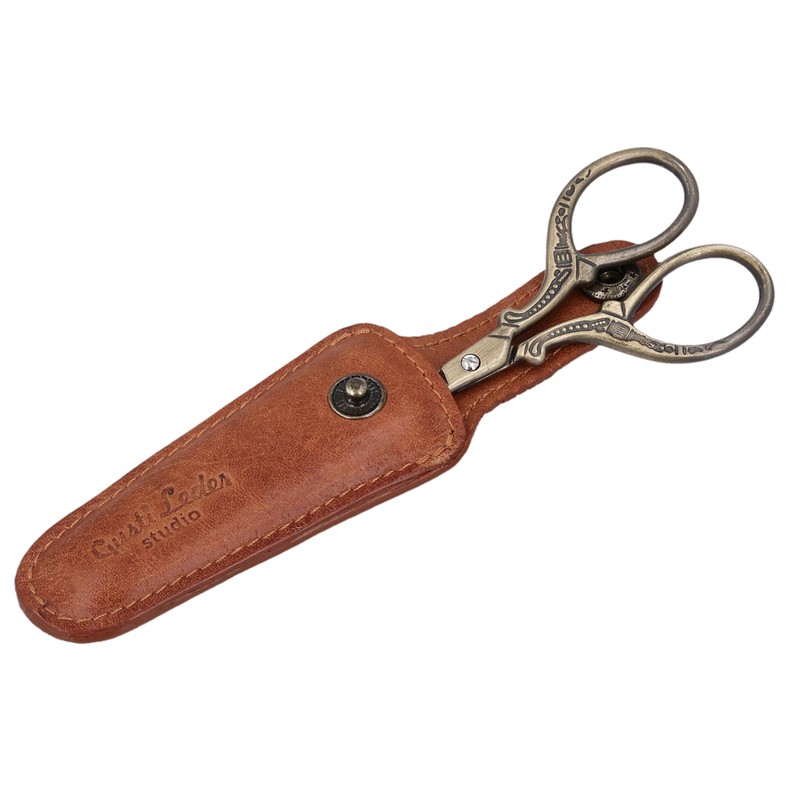 Gusti Camillo Leather Scissor Case - Scissors Bag Storage Bag