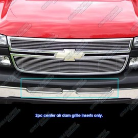 Compatible with 2003-2006 Chevy Silverado 1500 2500 3500 Air Dam Billet Grille C85302A