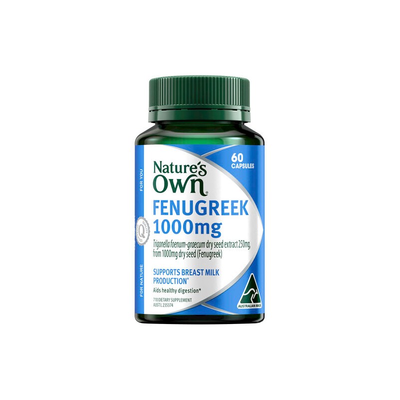 Nature's Own Fenugreek 1000Mg 60 Capsules