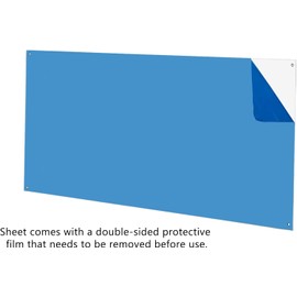 Clear Acrylic Tile Wall Protector with Pre Drilled Holes 8" x 16" Protective Plate 1/8" Thick Business or Home Use Dirty Hand and Fingerprint Shield by Marketing Holders