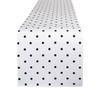 DII Polka Dot Kitchen Collection, Table Runner, 14x72, Black/White Reversible