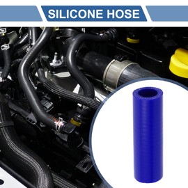 X AUTOHAUX 1 Pcs 20mm 0.79" ID 100mm 3.94" Length 0 Degree Blue Car Silicone Hose Coolant Hose Universal