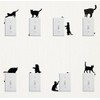 Funcoo Wall Sticker, 8 pcs Cute Cat Design Light Switch