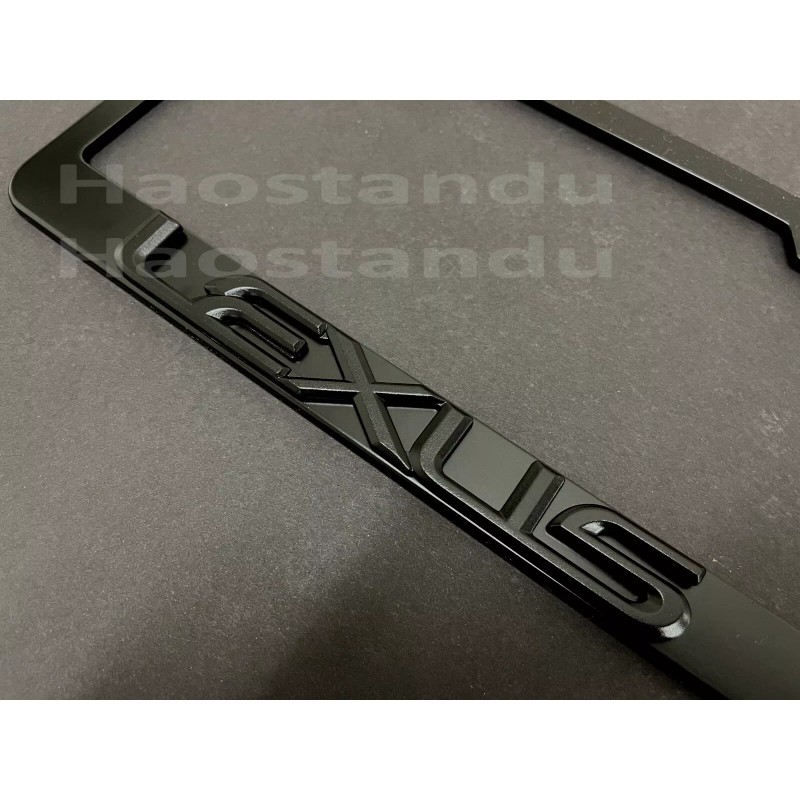 License Plate Frame Shop 1x (BLK) LexusSTYLE 3D Emblem BLACK