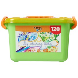 Bic Kids 9484261 Colouring Box Set with 120 Pens / 60 Colouring Pencils / 60 Felt Pens