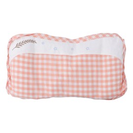 Infant Pillow Comfortable Multifunctional Soft Cotton Breathable Correcting Flat Head Portable Toddler Pillow for Sleeping Orange Pink