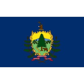 Valley Forge Flag 2-Foot by 3-Foot Nylon Vermont State Flag with Canvas Header and Grommets