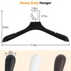 DEDU Suit Hangers for Men 15 Pack, Extra Wide Suit