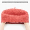 Gllutt Winter Beret Hat for Women Wool Blending Beanie French